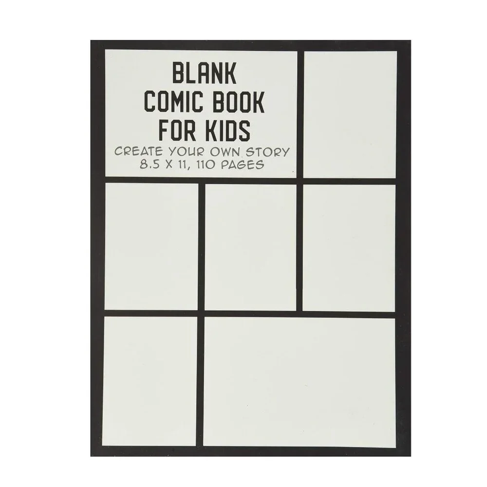 NEW Blank ComicBook Kids Activity Book Comic Creative Writing Drawing Create You
